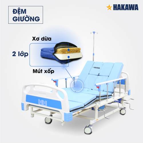 Giường Y Tế cao cấp HAKAWA tay quay HK-C85