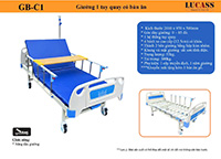 Giường Bệnh 1 tay quay GB8E( GB-C1)