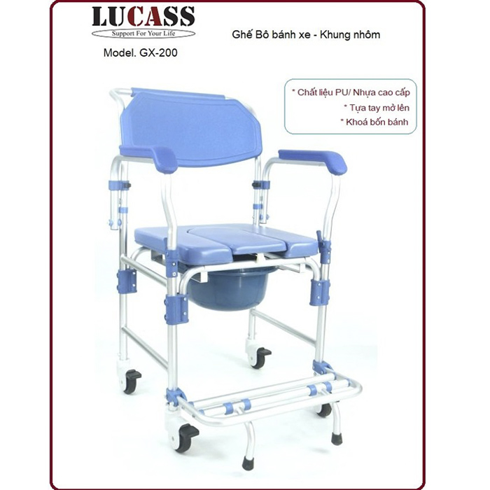  Ghế có bô vệ sinh Lucass GX-200