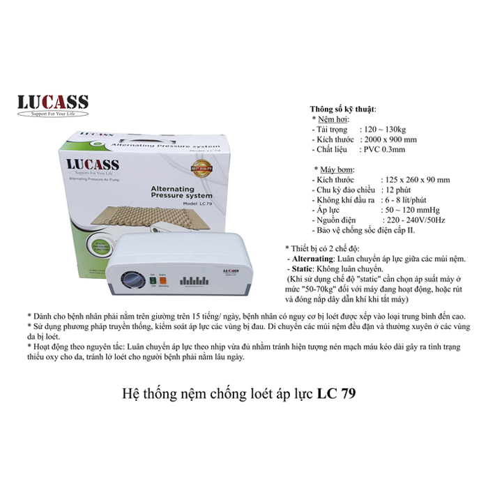  Đệm khí chống loét LUCASS LC 79