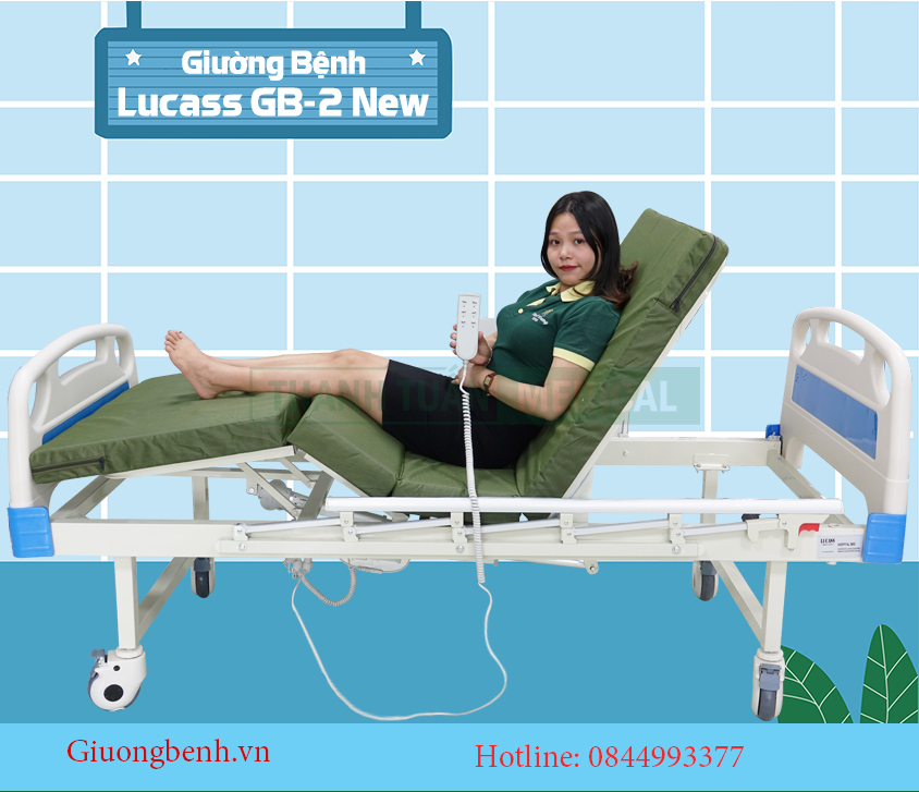  Giường bệnh tự động 2 chức năng GB-2D mới 99.9%