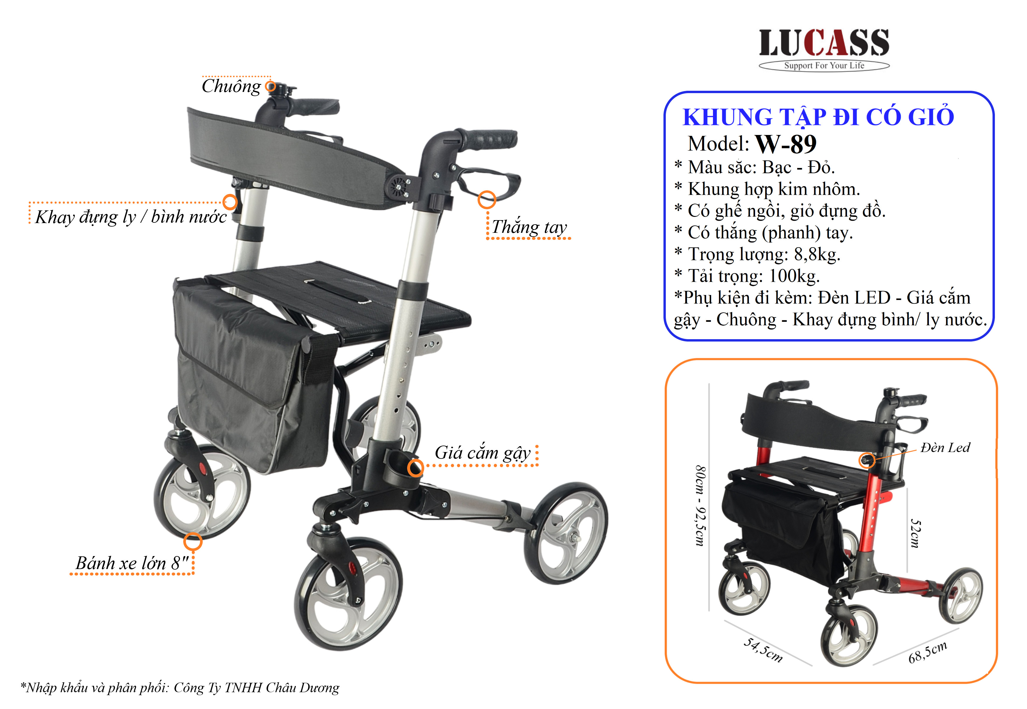  Khung Tập Đi Lucass W-89