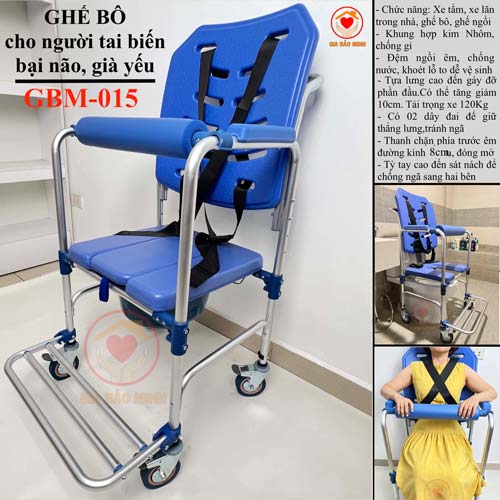 Ghế bô vệ sinh cho người bị liệt GBM-015