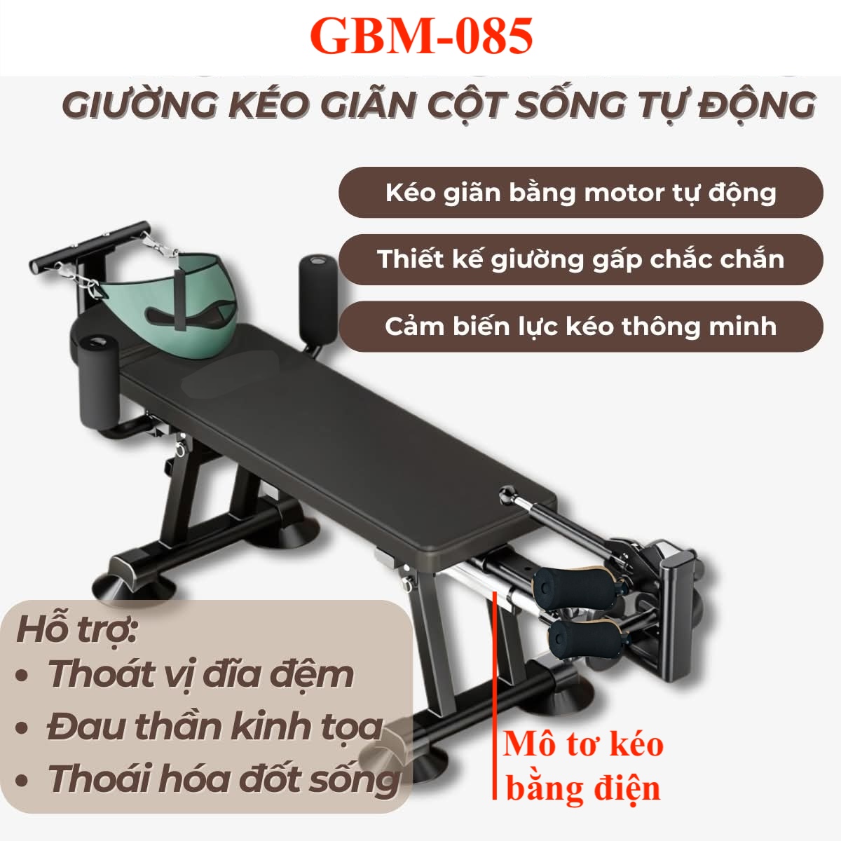 Giường kéo giãn sột sống tự động GBM-085
