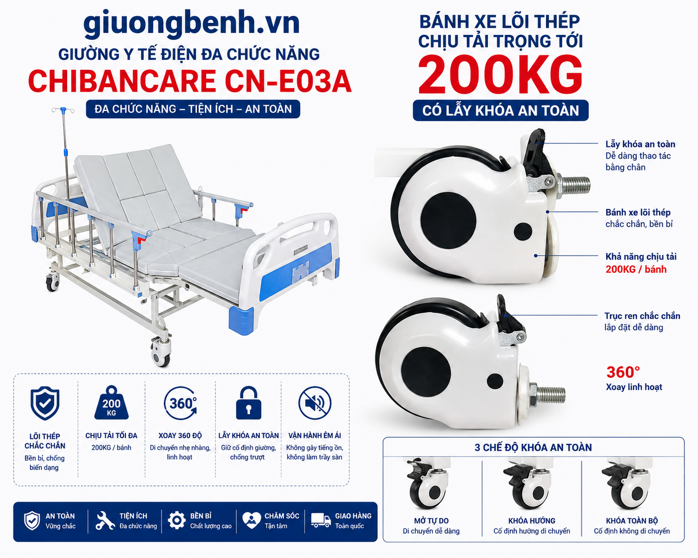 Remote điều khiển giường y tế điện CN-E03A