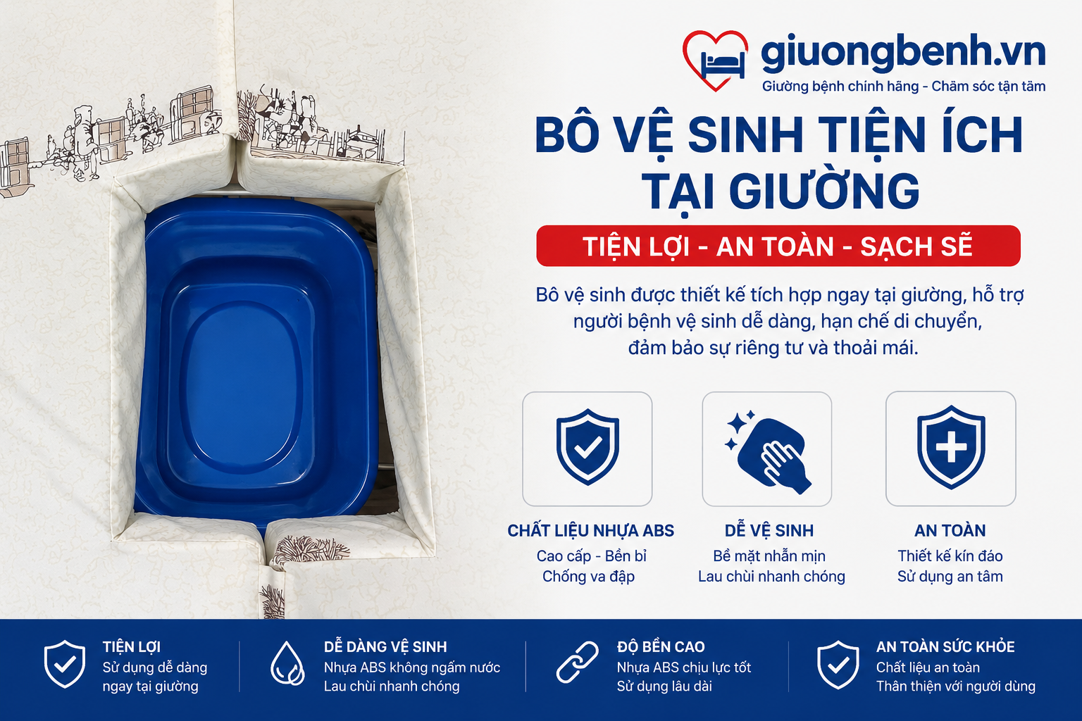 Giường CN-M15 lật nghiêng trái phải từ 0 đến 45 độ